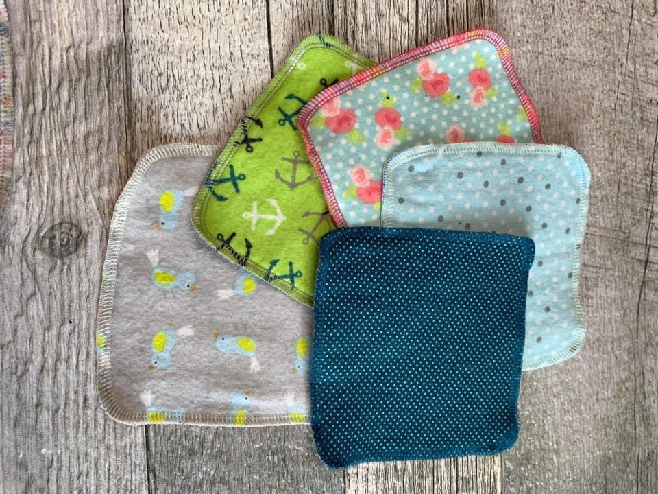 Lingettes pour bébé en flanelle mixte