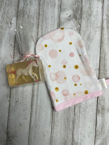 Gant de douche enfant Bulles roses