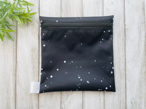 Sac sandwich noir pois blancs