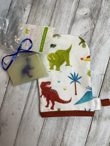 Gant de douche enfant Dino