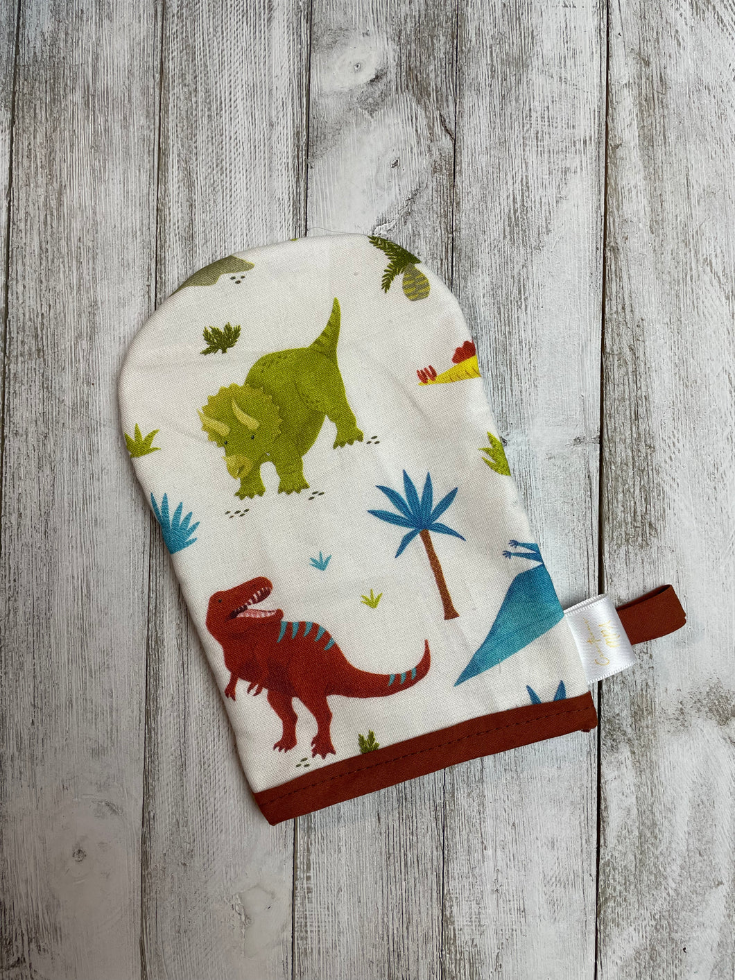 Gant de douche enfant Dino